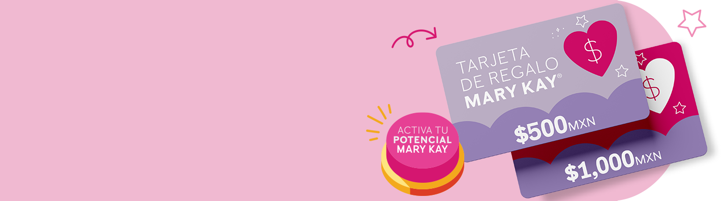 Gana hasta $1,500* mxn en tarjetas de regalo Mary Kay®