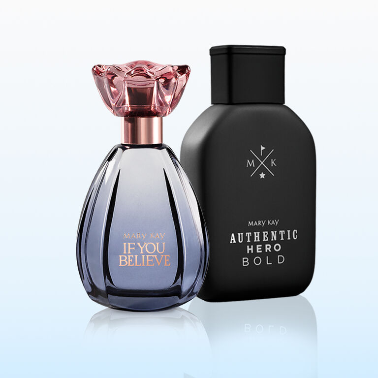 Authentic Hero Bold&reg; Eau de Toilette a lado de Mary Kay If You Believe&reg; Eau de Toilette