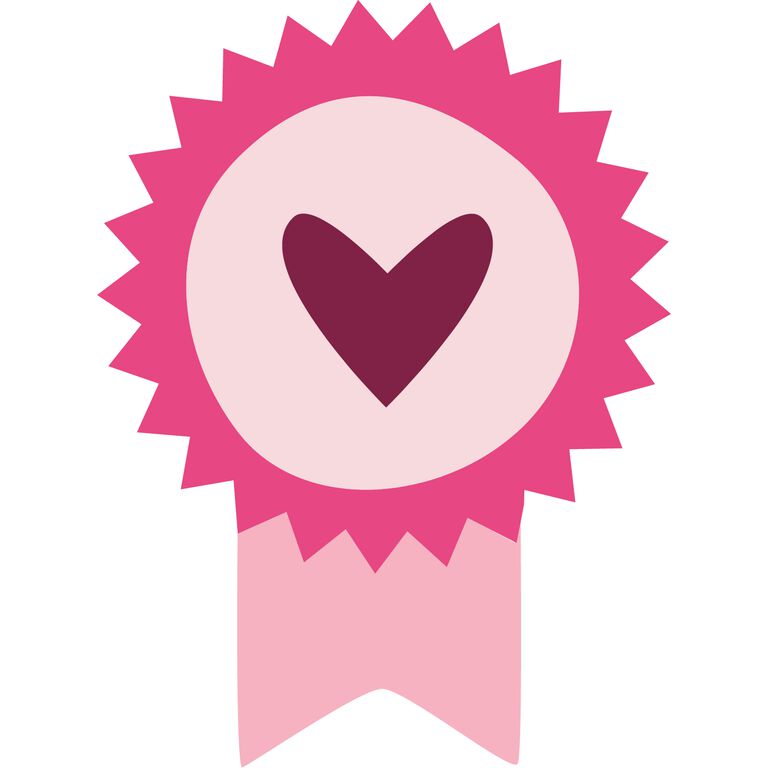 Ilustraci&oacute;n rosa de Mary Kay de un list&oacute;n de premiaci&oacute;n.