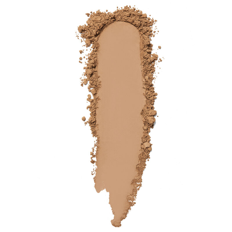 Product rub of Mary Kay Silky Setting Powder in shade Deep Beige.
