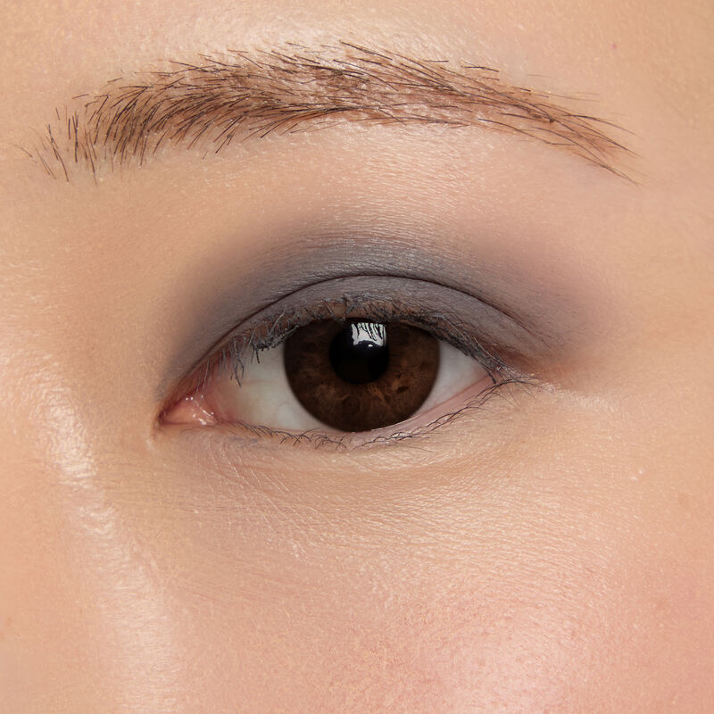 Macro eye shot of Mary Kay Matte Eye Shadow Stick in Moonshadow on light skin tone