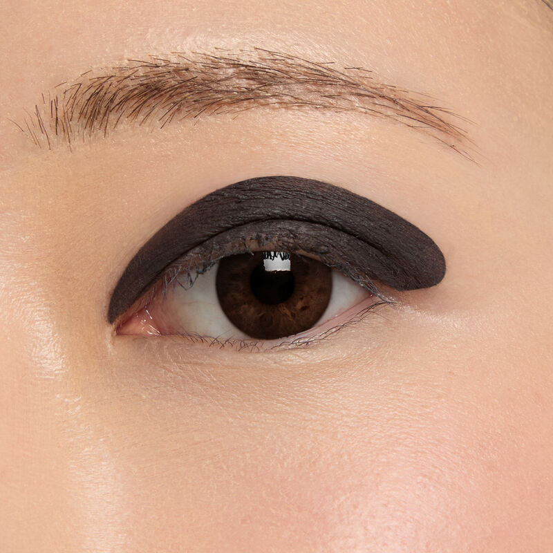 Macro eye shotnbspof Mary KaynbspMattenbspEye Shadow Stick innbspBlack Obsidiannbspon light skin tonenbsp