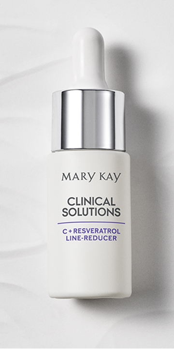 Frasco del Concentrado C + Resveratrol para Reducci&oacute;n de Finas L&iacute;neas Mary Kay Clinical Solutions&reg;.