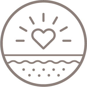 Ilustraci&oacute;n de un coraz&oacute;n sobre la piel que simboliza salud de la piel